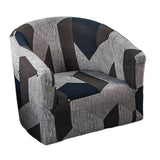 Maxbell Club Chair Slipcover Polyester Non-Slip Anti-Skid Elastic Arm Chair Cover pattern 3