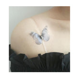 Maxbell Butterfly Transparent Invisible Adjustable Shoulder Bra Straps 1.8cm Grey