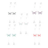 Maxbell Butterfly Transparent Invisible Adjustable Shoulder Bra Straps 1.8cm Grey