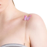 Maxbell Butterfly Transparent Invisible Adjustable Shoulder Bra Straps 1.8cm Grey