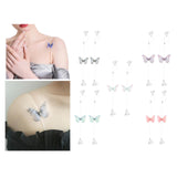 Maxbell Butterfly Transparent Invisible Adjustable Shoulder Bra Straps 1.8cm Grey