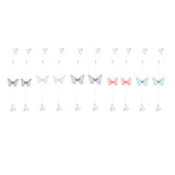 Maxbell Butterfly Transparent Invisible Adjustable Shoulder Bra Straps 1.8cm Grey