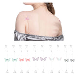 Maxbell Butterfly Transparent Invisible Adjustable Shoulder Bra Straps 1.8cm Grey