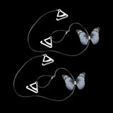Maxbell Butterfly Transparent Invisible Adjustable Shoulder Bra Straps 1.8cm Grey