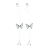 Maxbell Butterfly Transparent Invisible Adjustable Shoulder Bra Straps 1.8cm Grey