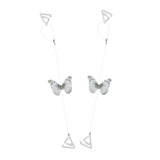 Maxbell Butterfly Transparent Invisible Adjustable Shoulder Bra Straps 1.8cm Grey
