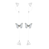 Maxbell Butterfly Transparent Invisible Adjustable Shoulder Bra Straps 1.8cm Grey