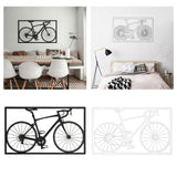 Maxbell Bike Wall Art Wall Sculpture Metal Crafts Rustic Farmhouse for Office White