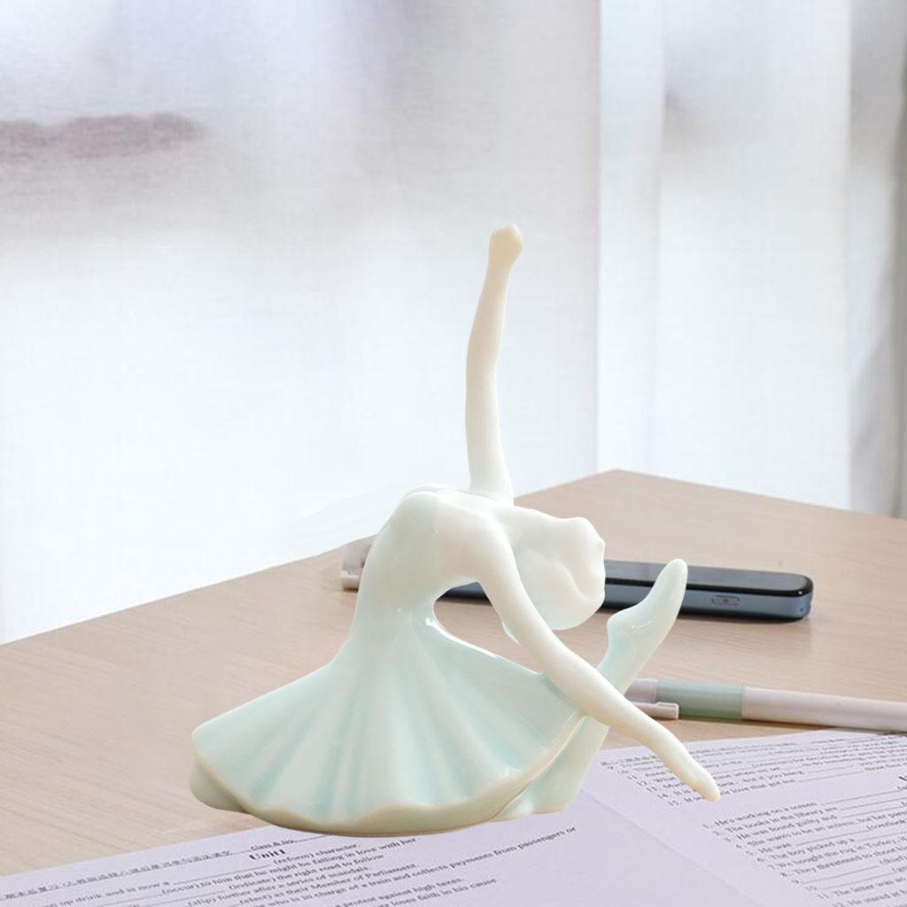Maxbell Ceramic Yoga Figurine Sculpture Statue Bedroom Desktop Cabinet Decoration C