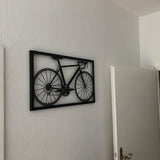 Bike Wall Art Wall Sculpture Metal Crafts Rustic Farmhouse for Office Black