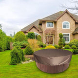 Maxbell Swimming Pool Cover Waterproof Hot Tub Above Ground Pool Solid Dust Cover coffee