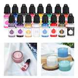 Maxbell 24x 10ml Epoxy Resin Pigment, Liquid Epoxy Dye Translucent Resin Colorant