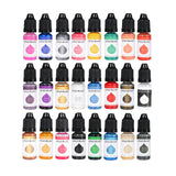 Maxbell 24x 10ml Epoxy Resin Pigment, Liquid Epoxy Dye Translucent Resin Colorant
