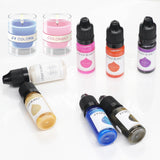 Maxbell 24x 10ml Epoxy Resin Pigment, Liquid Epoxy Dye Translucent Resin Colorant