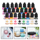 Maxbell 24x 10ml Epoxy Resin Pigment, Liquid Epoxy Dye Translucent Resin Colorant