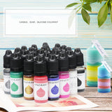 Maxbell 24x 10ml Epoxy Resin Pigment, Liquid Epoxy Dye Translucent Resin Colorant