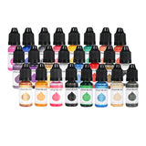 Maxbell 24x 10ml Epoxy Resin Pigment, Liquid Epoxy Dye Translucent Resin Colorant