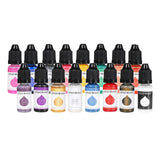 Maxbell 24x 10ml Epoxy Resin Pigment, Liquid Epoxy Dye Translucent Resin Colorant