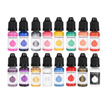 Maxbell 24x 10ml Epoxy Resin Pigment, Liquid Epoxy Dye Translucent Resin Colorant