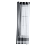 Maxbell Outdoor Sheer Curtain Drape Pool Privacy Mildew Proof Window Treatments 132x213cm