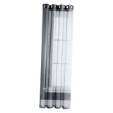 Maxbell Outdoor Sheer Curtain Drape Pool Privacy Mildew Proof Window Treatments 132x213cm
