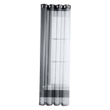 Maxbell Outdoor Sheer Curtain Drape Pool Privacy Mildew Proof Window Treatments 132x213cm