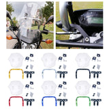 Maxbell Motorcycle Windshield WindScreen Wind Deflector w/Mounting Bracket  Black