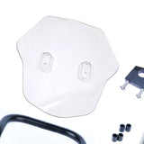 Maxbell Motorcycle Windshield WindScreen Wind Deflector w/Mounting Bracket  Black