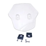 Maxbell Motorcycle Windshield WindScreen Wind Deflector w/Mounting Bracket  Black