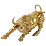 Modern Bull Sculpture Ox Ornament Cow Feng Shui Figurine Statue Office