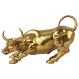 Modern Bull Sculpture Ox Ornament Cow Feng Shui Figurine Statue Office