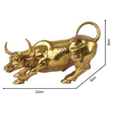 Modern Bull Sculpture Ox Ornament Cow Feng Shui Figurine Statue Office