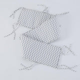 Maxbell Baby Bumper Pads Comfortable Crib Protector Cotton For Cribs Grey Wave