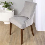 Maxbell Stretch Wingback Chair Cover Slipcover Reusable Arm Chair Cover Light  Gray