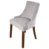 Maxbell Stretch Wingback Chair Cover Slipcover Reusable Arm Chair Cover Light  Gray