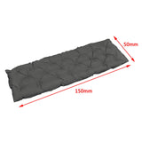 Maxbell Bench Swing Chair Cushion Seat Pad Garden Furniture Indoor Outdoor Decorate Dark gray 150x50cm