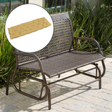 Maxbell Bench Swing Chair Cushion Seat Pad Garden Furniture Indoor Outdoor Decorate Khaki 120x50cm