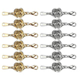 Maxbell Magnetic Clasps Connector Jewelry Necklace Bracelet Clasp 6 Silver 6 Gold