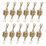 Maxbell Magnetic Clasps Connector Jewelry Necklace Bracelet Clasp 12 Gold