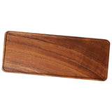 Maxbell Rectangular Wood Tea Tray Wooden Plate Coffee Sushi Snacks Serving Plate S