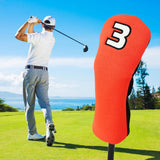 Maxbell Golf Head Cover Club Headcover Guard Protector  Orange3 29x13cm