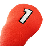 Maxbell 4x Golf Wood Headcover Drivers Covers Protection Guard w/Big Number Orange