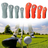 Maxbell 4x Golf Wood Headcover Drivers Covers Protection Guard w/Big Number Orange