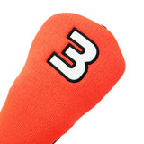 Maxbell 4x Golf Wood Headcover Drivers Covers Protection Guard w/Big Number Orange