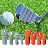 Maxbell 4x Golf Wood Headcover Drivers Covers Protection Guard w/Big Number Orange