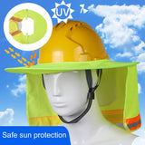 Maxbell Hard Hat Sun Shield Reflective Brim Mesh Sun Shade Fluorescence