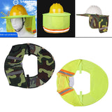 Maxbell Hard Hat Sun Shield Reflective Brim Mesh Sun Shade Fluorescence