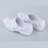 Maxbell Women Slip Resistant Chef Food Service Work Nursing Shoes Flamingo Patterned 41