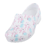 Maxbell Women Slip Resistant Chef Food Service Work Nursing Shoes Flamingo Patterned 41