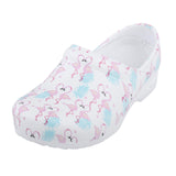 Maxbell Women Slip Resistant Chef Food Service Work Nursing Shoes Flamingo Patterned 41